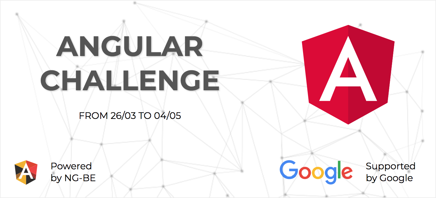Banner Angular Challenge by NG-BE & Google